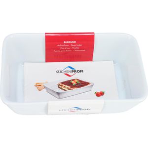 Produktbild für Auflaufform Küchenprofi Burgund, weiß, aus Porzellan