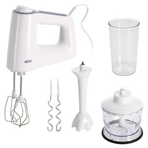 Produktbild für Handmixer Braun MultiMix 3 HM3135WH, weiß, 9 Geschwindigkeiten