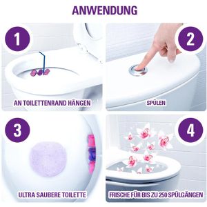 Produktbild für WC-Duftspüler Cillit-Bang 6 in 1, Wilde Orchidee