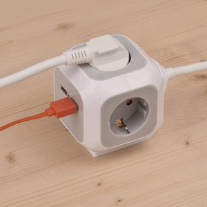 Produktbild für Steckdosenwürfel Brennenstuhl 1150100, weiß / grau