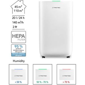 Produktbild für Luftentfeuchter Trotec TTK 70 HEPA, elektrisch