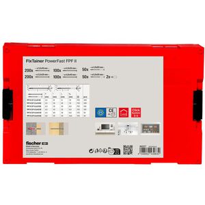 Produktbild für Schraubenset Fischer FIXtainer PowerFast II PZ