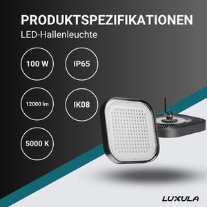 Produktbild für LED-Hallenstrahler Luxula LX500100, 12.000 Lumen