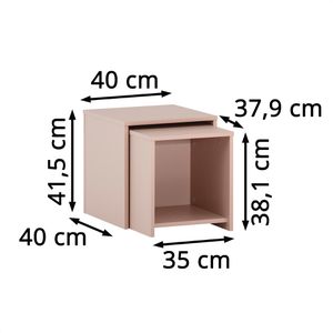 Produktbild für Beistelltisch Schildmeyer Smash, 156518, apricot