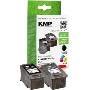 Tinte KMP C136V für Canon PG-560XL + CL-561XL