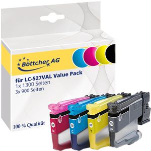 Produktbild für Tinte Böttcher-AG für Brother LC-527VAL Value Pack