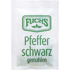 Produktbild für Pfeffer Fuchs Sachets, gemahlen, schwarz, 600 g