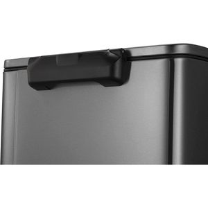Produktbild für Mülleimer EKO E-Cube, VB 926848, schwarz