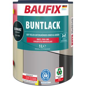 Produktbild für Lackfarbe Baufix 2 in 1, Buntlack, 1,0l
