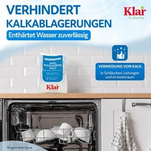 Produktbild für Spülmaschinensalz Klar EcoSensitive, reines Siedesalz, Bio