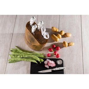 Produktbild für Messerset Arcos Riviera Blanc 235024, mit Messerblock