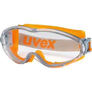 Schutzbrille Uvex ultrasonic, grau-orange, Vollsichtbrille