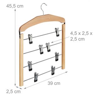 Produktbild für Hosenbügel Relaxdays 10021851304, aus Metall / Holz