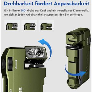 Produktbild für Taschenlampe Wuben G5 LED, aufladbar, grün