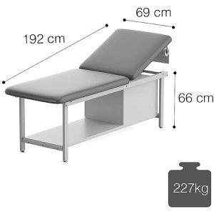 Produktbild für Behandlungsliege Teqler T146563, aus Metall, anthrazit