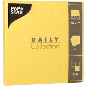 Servietten Papstar 89614, Daily Collection, gelb