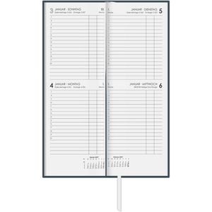 Produktbild für Vormerkbuch Zettler 801-0021, Leinen, anthrazit Hardcover