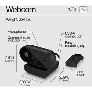 Produktbild für Webcam HP 325 FHD, 53X27AA