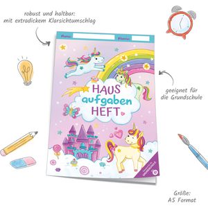 Produktbild für Hausaufgabenheft Trötsch Grundschule Einhornwelt, A5