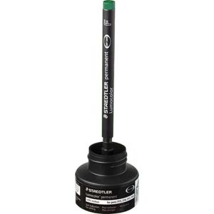 Produktbild für Nachfülltusche Staedtler Lumocolor permanent, grün