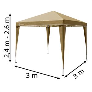 Produktbild für Pavillon CASARIA Capri Popup, 105734, beige