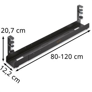 Produktbild für Kabelwanne myWall HZ45-2L, schwarz