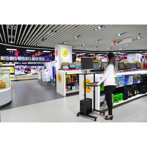 Produktbild für Computertisch Update-Displays UAWSB00010X2000, mit Rollen