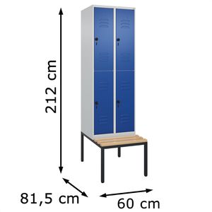 Produktbild für Spind CP-Möbel Classic PLUS, blau