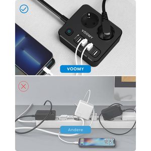 Produktbild für Steckdosenleiste Voomy Power S2, mit 2m Kabel