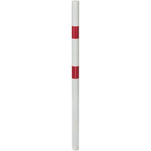 Produktbild für Absperrpfosten Alberts Standard SK, rot/weiß, aus Metall