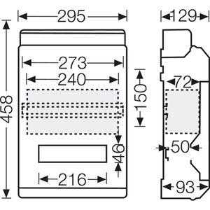 Produktbild für Sicherungskasten Hensel KV 9220, wasserdicht IP65 für außen