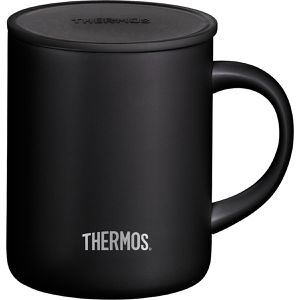 Produktbild für Thermobecher Thermos Longlife Cup black mat mit Henkel schwarz