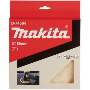 Produktbild für Polierhaube Makita D-74594, Lammfell, Klett