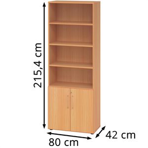 Produktbild für Kombischrank Hammerbacher Serie 9 Advanced, buche