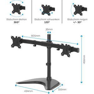 Produktbild für Monitorhalterung Fellowes Seasa 80437