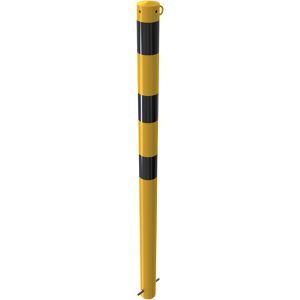 Produktbild für Absperrpfosten Schake 476BG/1, 1 Öse, schwarz/gelb, Metall