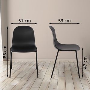 Produktbild für Gartenstuhl CLP Hardin, 324262, Kunststoff