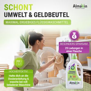 Produktbild für Waschmittel AlmaWin Vollwaschmittel Lavendelduft