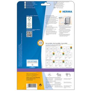 Produktbild für Rückenschilder Herma 5122, weiß