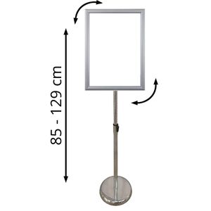 Produktbild für Infoständer Böttcher-AG aus Aluminium, silber, A3