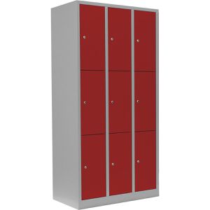 Schließfachschrank Lüllmann 520334, rot