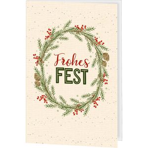 Produktbild für Weihnachtskarte Böttcher-AG Weihnachtskranz
