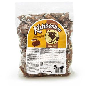 Kuhbonbon Karamellbonbons Choco, Weichkaramell, 1000g