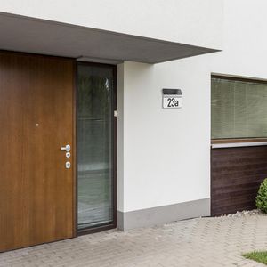 Produktbild für Hausnummernleuchte Steinel XSolar LH-N, silber, mit Solar