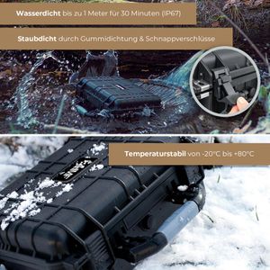 Produktbild für Transportkoffer HMF ODK400, abschließbar, aus Kunststoff