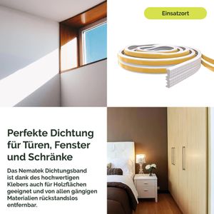 Produktbild für Dichtungsband Nematek NTK6043, E-Profil, 2 Stück