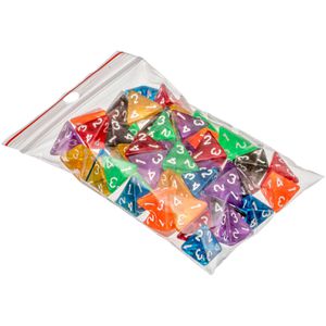 Produktbild für Würfel Philos 7510, transparent, bunt