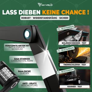 Produktbild für Fahrradschloss Mivelo NEXUS-SW-Z120-18