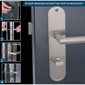 Produktbild für Drückergarnitur Alpertec Conte WC