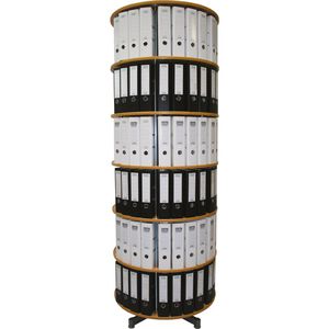 Ordnerdrehsäule Reef R2081BB6, buche, 6 Etagen